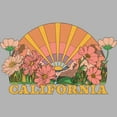thumbnail image 2 of Junior's Lost Gods California Poppy Flowers Graphic Oversized T-Shirt, 2 of 2
