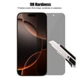 thumbnail image 3 of UZWZW (4+2) for iPhone 16 Pro Max (6.9 inch) Privacy Screen Protector Tempered Glass with Camera Lens Protector, 3 of 7