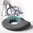 thumbnail image 4 of Bed Cushion for Pressure Orthopedic Donut Pillow Memory Foam Seat Pad for Tailbone Hemorrhoid Post Comfort, 4 of 6