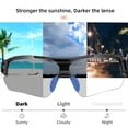 thumbnail image 2 of Gafas de Sol para Ciclismo ROCKBROS Fotocromáticas UV400 Unisex Negro Azul, 2 of 8