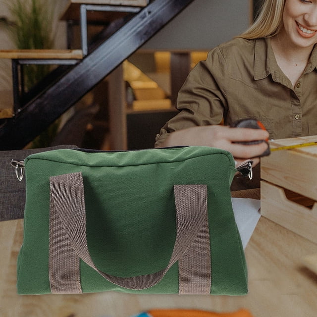 BEADCEST Bolsa De Almacenamiento Para Herramientas Eléctricas De Lona Verde Oscuro Con Portátil Y Duradero