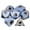 Blue and Black, variant on HOONGKAI DND Dice Set,7 Pcs,White Cute Cat & Flowers Style Polyhedral Resin Dice Set with Gift Box , Cute Cat DND Dice for Dungeons and Dragons D&D RPG MTG Table Games for 5 Years & up, All Ages