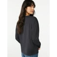 thumbnail image 6 of Free Assembly Women's Pocket Boy Tee with Long Sleeves, 6 of 6