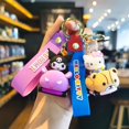 thumbnail image 2 of LLavero de Hello Kitty para niños, soporte colgante de Sanrio, Kawaii, llavero de coche, bolsa de teléfono móvil, joyería colgante, regalos para niños, nuevo, 2 of 4