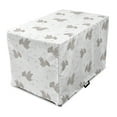 thumbnail image 1 of Cartoon Dog Crate Cover, Happy Little Flying Dinosaurs Spotted Pterodactyls Drawing, Easy to Use Pet Kennel Cover Small Dogs Puppies Kittens, 7 Sizes, White Pale Taupe, by Ambesonne, 1 of 6
