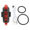thumbnail image 1 of Luz trasera de bicicleta recargable por USB, luz de advertencia LED trasera para ciclismo, accesorio rojo, 1 of 5