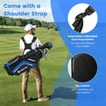 thumbnail image 6 of Costway Lightweight Golf Stand Bag with 14 Way Top Dividers 6 Pockets Cooler Bag Rain Hood Blue, 6 of 10