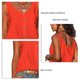 thumbnail image 5 of Botón sin mangas hasta blusa solo breasted casual suelta suave simple botón hasta camiseta sin mangas, 5 of 6