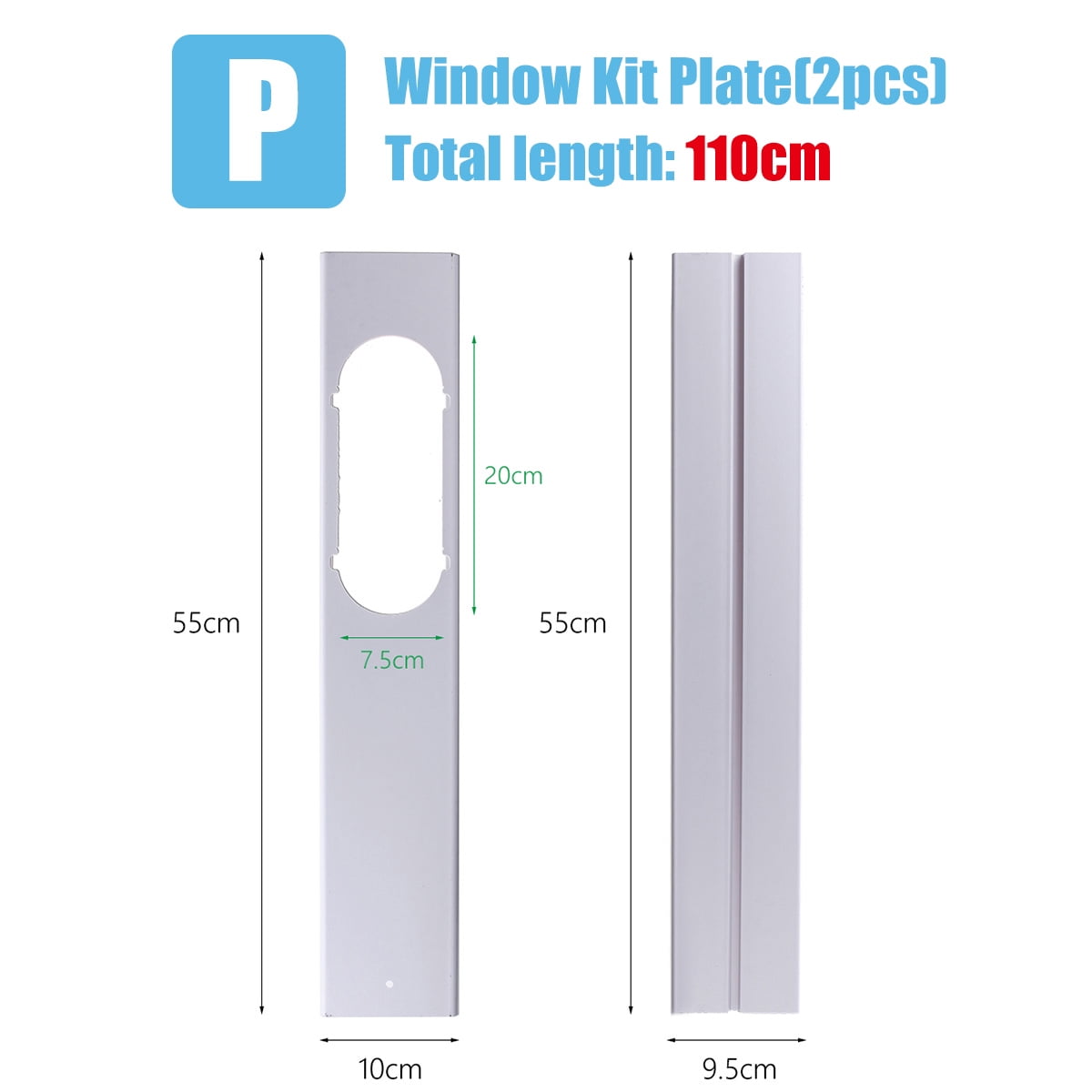 Air Conditioner Window Vent Kit Window Adaptor for Portable Air Conditioner Spare Parts Portable Air Conditioner