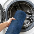 thumbnail image 6 of 2'x6' Rug Runners for Hallways Kitchen, Dark Blue Non Slip Entryway Beside Floor Carpet Runner, Farmhouse Linen Texture Washable Laundry Room Bedroom Throw Rugs Mat for Family Pet, 6 of 8