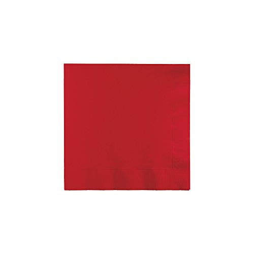 Pack of 50 Apple Red 6.5 x 6.5 Amscan 60215.4 Party Perfect Vibrant 2-Ply Beverage Napkins Tableware paper 5 x 5 