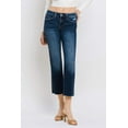 thumbnail image 6 of Flying Monkey - Mid Rise Cropped Straight Jeans with Raw Hem (28" Ankle Length) - BY4499A, 6 of 9