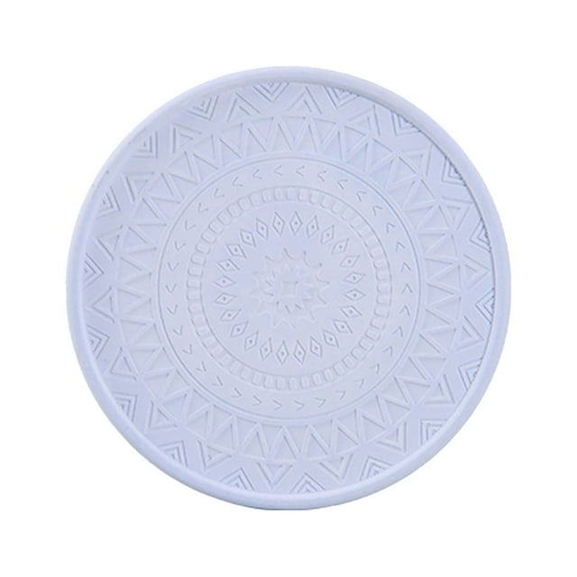 Harpily Kitchen Placemats Rubber Drink Set Silicone Rainbow For Kids Coffee Table Desk Oval Shape Deep Tray Pot Holder Trivet