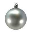 thumbnail image 5 of 2.3 Inch Shiny, Glitter and Matte Silver Plastic Ball Ornaments Set of 12, 5 of 9