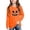 A06 Orange, variant on Glow in the Dark Pumpkin Face Sweatshirt for Girls Halloween Graphic Crewneck Long Sleeve Pullover Shirt for Kids Trick or Treat Party School and Casual Fall Wear