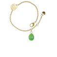 thumbnail image 2 of Delight Jewelry Lime Green Easter Egg with Color Crystal Band Gold-tone Rose Link Chain Bracelet, 6.25"+1.75" Extender, 2 of 4