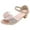 Pink, variant on UngA Toddler Dress Sandals Girls Sandals Open Toe Ankle Strap Flat Sandals Summer Wedding Princess Dress Shoes for Toddler Little Kid Big Kid Princess Shoes(Silver,Size 13)