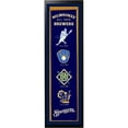 thumbnail image 1 of Encore Select 109-39 Bannière en Feutre Milwaukee Brewers Logo History - 14 x 37 Po., 1 of 1
