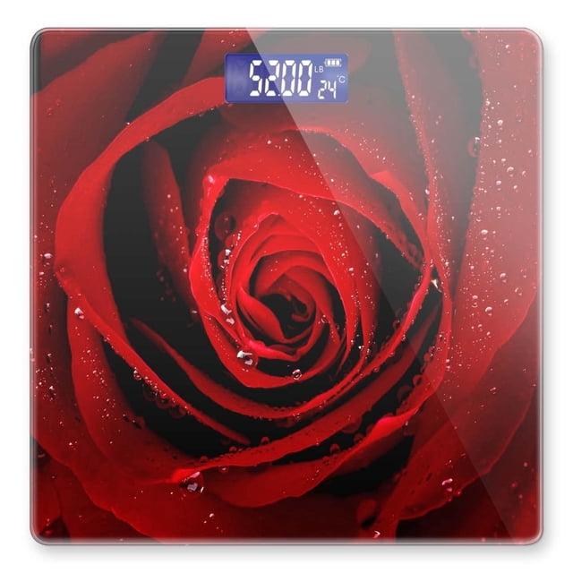 Báscula digital de baño para peso corporal de 400 libras, báscula digital personalizada con pantalla