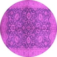 thumbnail image 1 of Ahgly Company Indoor Round Oriental Pink Industrial Area Rugs, 7' Round, 1 of 4