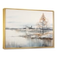 thumbnail image 2 of Designart "Silent Modern Scandinavian Scenery" Modern Scandinavian Floater Framed Wall Art Living Room, 2 of 5