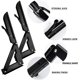 thumbnail image 4 of Soporte plegable Estante de pared plegable de 250 mm, soporte de consola plegable de acero inoxidable de 2 piezas, soporte para estante de pared, marco de soporte para estante de garaje, carga máxima 60 kg JM, 4 of 5
