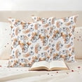 thumbnail image 3 of White Blue Pumpkins Fall Outdoor Waterproof Pillow Covers, Thanksgiving Botanical Leaves Decorative Square Throw Pillowcase Sofa Cushion Sham for Patio/Couch/Chair, 24"x24" 2 Pack, 3 of 8
