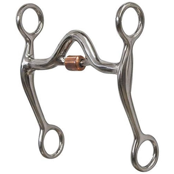 Showman Stainless Steel Curb Bit w/ Copper Roller Port