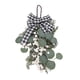 thumbnail image 3 of Corona de Navidad Exquisito Arco Reutilizable Hecho a Mano Colgante de Corona de Navidad para la Pared de la Granja Negro, 3 of 14