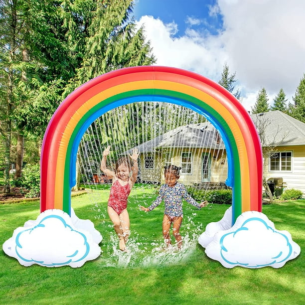 inflatable sprinkler rainbow