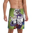 thumbnail image 2 of Cuphead Mugman Devil Men's Short Pajama Pants Lightweight Daily Lounge Shorts Bottoms Sleepwear Cozy Soft Home Pajama Pants Shorts, 2 of 9