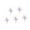 B, variant on 5 Pieces Ballet Girl Keychain Art Decoration 2D Acrylic Car Key Pendants with Rope Elegant Festival Ornament