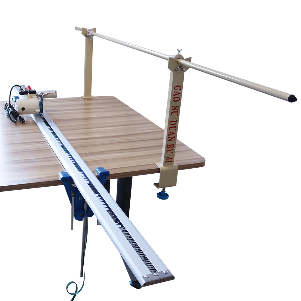 TECHTONGDA High Speed Delay Function Fabric End Cutter w/86.6"(220cm) Rack & Digital Counter