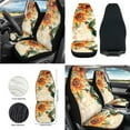 thumbnail image 2 of Yuyamidu 12 PCS Hummingbird Car Front Seat Protector Sunflower Steering Wheel Cover Seatbelt Pads Center Console Cover Trash Bin Air Vent Bag Rearview Mirror Cover Cup Holders Wrist Key Chain, 2 of 6