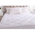 thumbnail image 4 of Kasentex  Quilted Fitted Mattress Pad - 13 Inch Deep Pockets - Brushed Microfiber Down Alternative Fill Cozy Breathable - White King, 4 of 4
