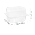 thumbnail image 2 of MUSEYA White Plastic Mini Cake Boxes for Storage with Tight Seal Ideal for Displaying Cakes at Events 50pcs, 2 of 8