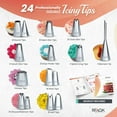 thumbnail image 3 of Cake Decorating Supplies, 700PCs Cake Decorating Kit 3 Springform Cake Pans, Cake Turntable, Numbered Piping Icing Tips, Chocolate Mold,Leveler, Baking Supplies Cupcake Liner & more Baking Stuff RFAQK, 3 of 7