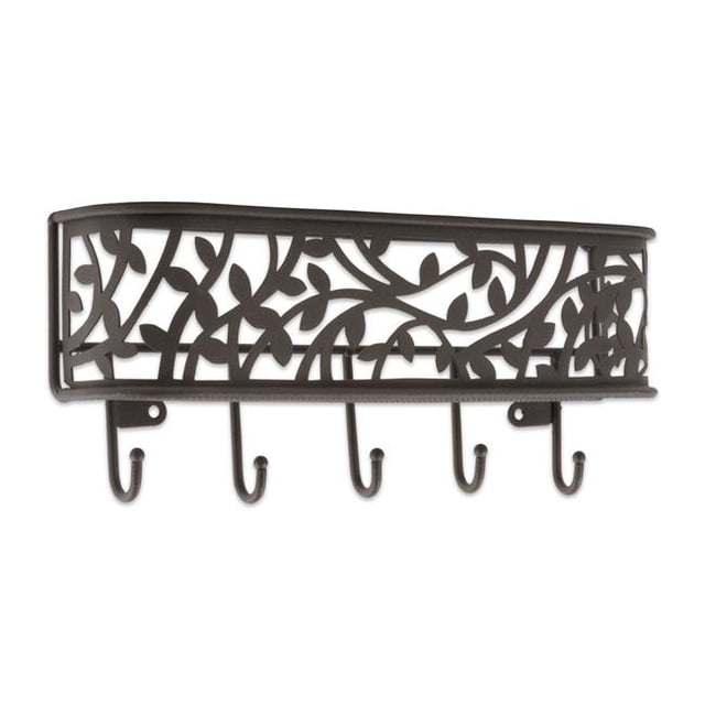 Design Imports Z02186 Large Wall Mount Mail & Key Organizer, Bronze