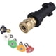 thumbnail image 1 of High Pressure Washer Adapter Fitting For Karcher K2 K3 K4 K5 K6 K7 Krcher Pistols, 1/4\' Quick Connect Female Fitting, With 5 Multi-angle Power Nozzle, 1 of 3