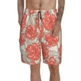 thumbnail image 1 of Hibiscus Board Shorts Funny Beach Swimming Trunks Polyester Men Swim Trunks, 1 of 5