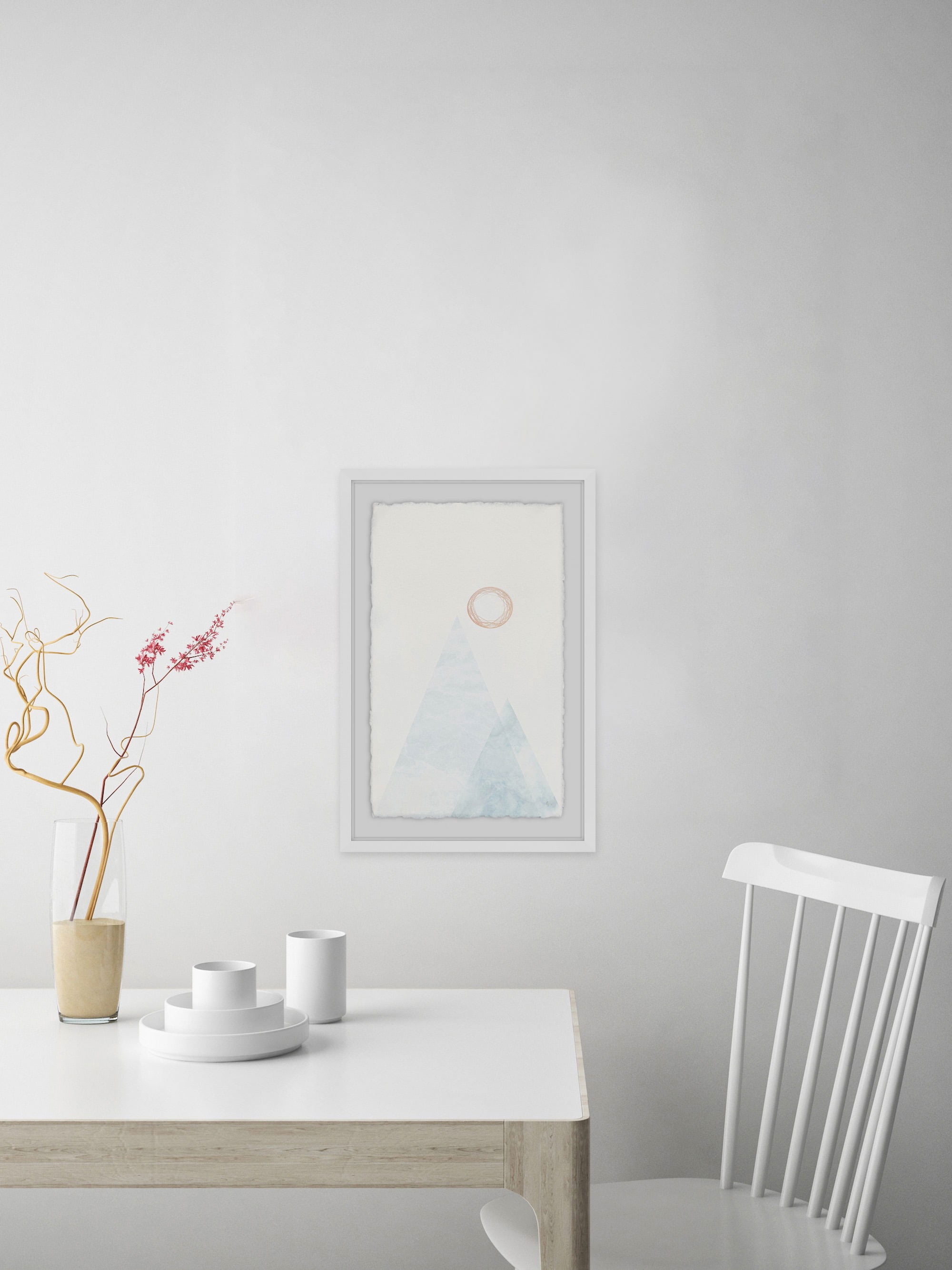 Mountain of Sea II Framed Painting Print