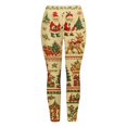 thumbnail image 5 of Christmas Leggings for Women Elastic High Waist Festive Print Soft Stretch Tight Pants Workout Yoga Pants, 5 of 6
