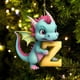 thumbnail image 1 of Christmas Acrylic 26 Letter Dinosaur Pendant Letter Dinosaur Party Decoration Pendant, 1 of 4