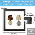 thumbnail image 4 of Eucatus 8"x8" Black Wood Shadow Box for DIY Display, 1 Pack, 4 of 6