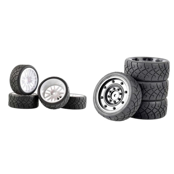 Lazsy 1:10 Rubber for 144001 124018 124019 RC CAR white and BLACK