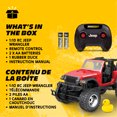 thumbnail image 2 of Motor Dayz Camion Jeep Wrangler télécommandé à l'échelle 1:10 , Rouge, 2 of 7