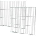 thumbnail image 1 of Set of 2 Commercial Freezer and Refrigerator Replacement Shelves (24.5" x 20.75") - Adjustable Utility Steel Wire Metal Shelf - Commercial Refrigerator Shelf, White, 1 of 7