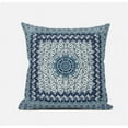 thumbnail image 5 of Holy Tie Die Flower Suede Zippered Pillow with Insert in Bright Blue 20 x 20, 5 of 6