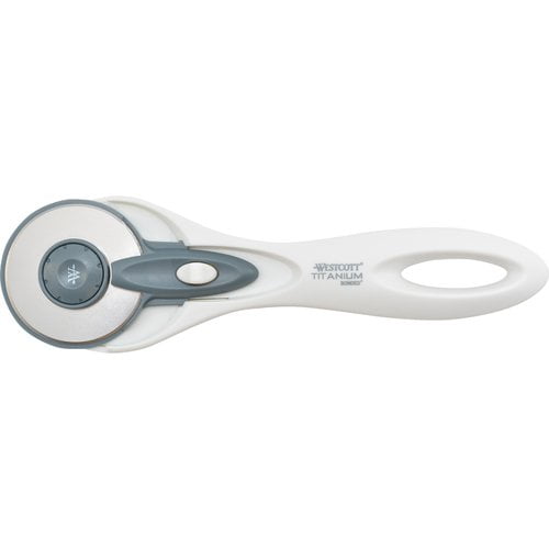 Westcott Titanium Bonded Rotary Cutter, 45mm, for Sewing, White, 1