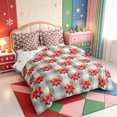 thumbnail image 2 of Manfei Xmas Winter Holiday 7-Piece King Bedding,Cute Santa Claus King Bed in a Bag,Xmas Reversible, 2 of 7